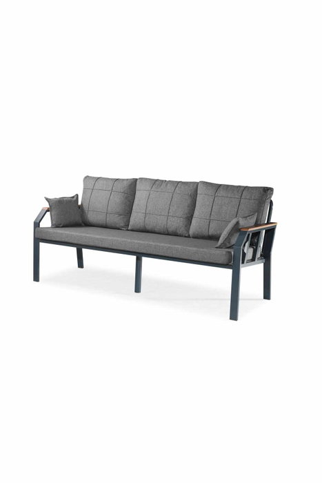Hanah Home Nergiz 3+1+1 Gris oscuro Hanah Home Nergiz 3+1+1 Gris oscuro